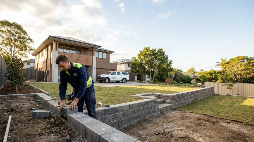 Retaining Wall Builders Brisbane - Residential 1